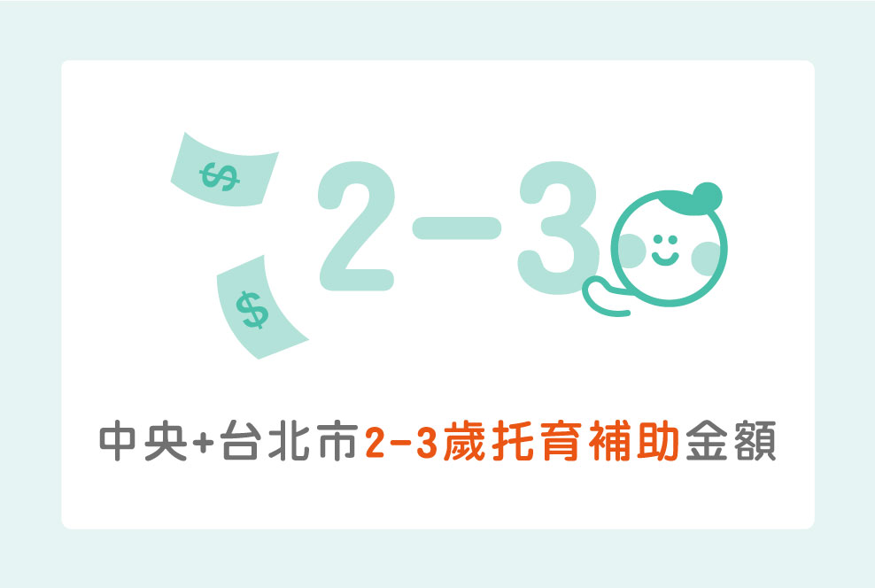 2-3歲托育補助【申請資格/流程】解析，秒懂中央+台北市補助金額共多少！